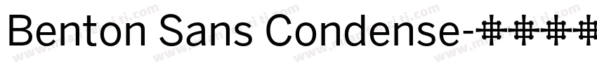 Benton Sans Condense字体转换